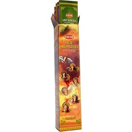 Seven Archangels (Siete Arcangels) - 35 Gram Box, 7 Difference Incense - HEM Incense Imported from India