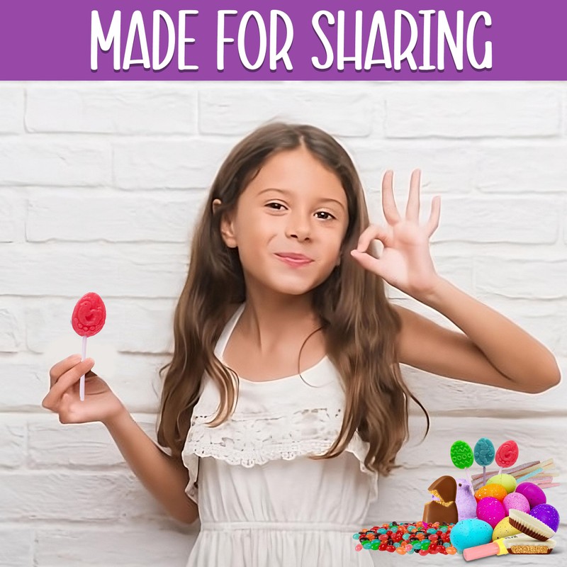 Easter Care Package 35 Count Assortment, Prefilled Easter Basket Gift