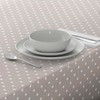 Oilcloth Tablecloth Washable Square 140 x 200 cm Stars Beige