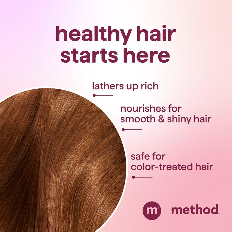 Method Volumizing Shampoo, Pure Peace with Rose, Peony, and Pink