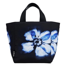 Desigual Women's Accessories Nylon Shopping Bag, Black, black