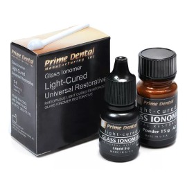 Prime Dental Glass Ionomer Ligth Cured Universal Restorative A2 15gr