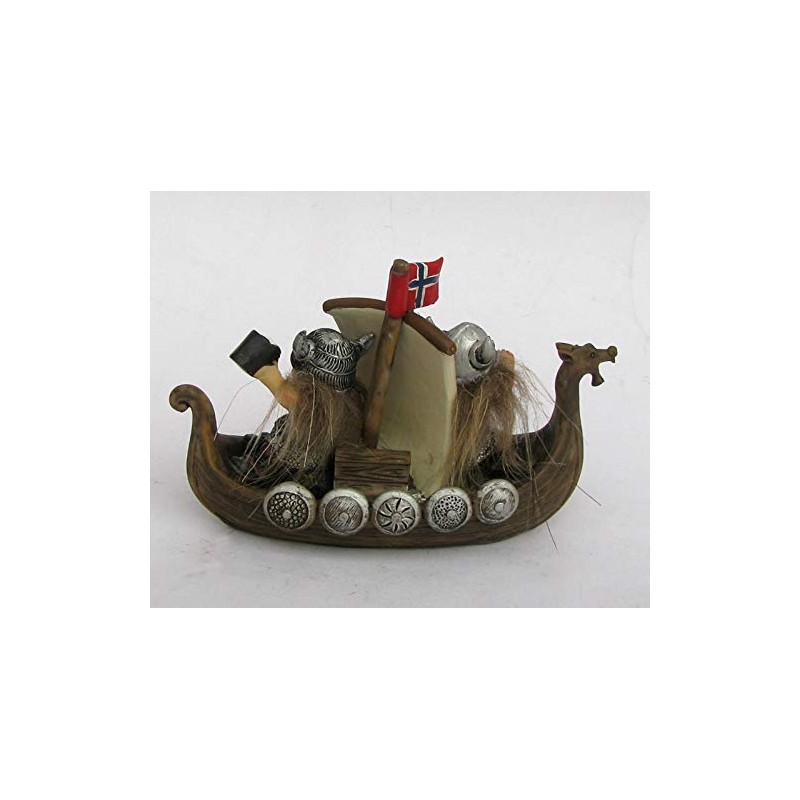 geschenke-trolle.de Norway Viking on Boat Figure