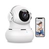Litokam 2K Indoor Camera: 360° Pan/Tilt Home Security for Pets,