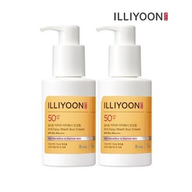 Illyyoon [Fashion Plus] [Illiyoon] Hypoallergenic Easy Wash Sun Cream 150ML 2 packs / [패션플러스][일리윤]저자극 이지워시 선크림 150ML 2입
