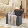 OIASKET 95L Large Blanket Basket, Blanket Storage Living Room, Rectangle