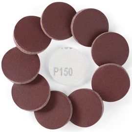 S SATC 2 Inch Sanding Disc Hook and Loop Sandpaper 150 Grit 100PCS Orbital Sander Pads for Sanders Drill Aluminum Oxide Sandpaper Discs for Woodworking Wood Automotive Metal