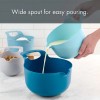 Unbranded 4 Piece Nesting Plastic Mixing Bowl Set with Pour