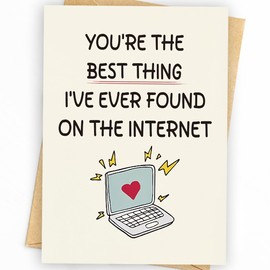 WowBefun Birthday Card Husband, Anniversary Card Husband, Birthday Card Him, Husband Birthday, Anniversary Card Him, Birthday Card Men, Birthday Card Boyfriend, Valentine Day Card, Funny (Beige)