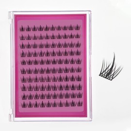 Lash Extension Kit DIY 100pcs Volume Lash Clusters Eyelash Extension Kit, 9-16mm Curl Individual Eyelash Kit with Lash Bond and Seal Lash Tweezers for Self Use at Home