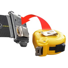 Tape Measure Clip for Belt - Clip On Holder for Measuring Tape