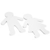 Juvale 48-Pack Paper Doll Cutouts Boys & Girls - White