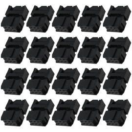 OTOTEC 20Pcs IDC 2x3 6-Pin Socket Compatible With Ard-Uino 2.54 mm Ribbon Cable