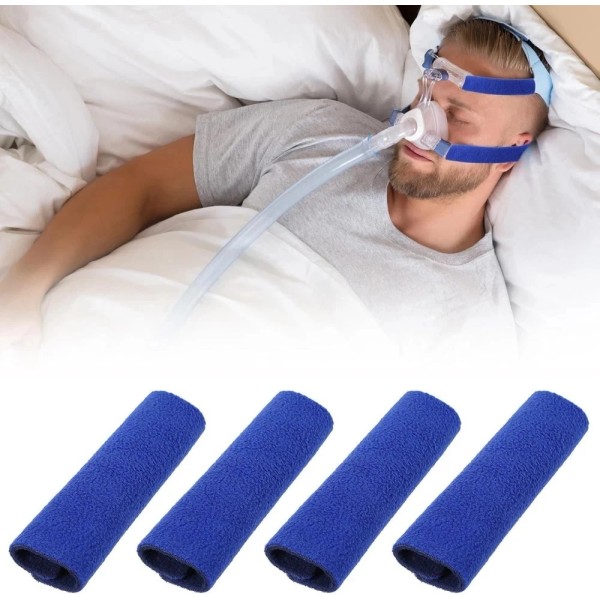 Branded 4-Pack CPAP Mask Strap Pads – Soft Headgear Covers