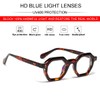 JOVAKIT Retro Octagon Frame Glasses for Women Men Vintage Polygon