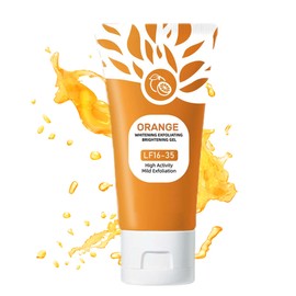 Orange Enzymes Exfoliating Gel - Face & Body Scrub for Deep Pore Cleansing, Moisturizing Gel Exfoliator to Smooth Skin, Gentle for All Skin Types (1pc, 1.7oz)
