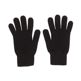 Jasmine Silk Men's 100% Cashmere Gloves Made in Scotland (Black)