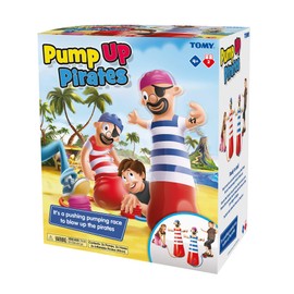 TOMY Pump Up Pirate Children's Action Board Game, Family & Preschool Kids Game, Action Game for Children 4, 5, 6, 7, 8 Year Old Boys & Girls & Adults