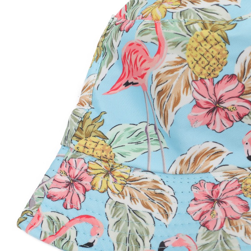 ZLYC Unisex Sun Hat, Beach Hat, Angler’s Hat, Flower/Plant/Rainforest Print,