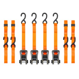 SMARTSTRAPS - 249 14' 3000lb CarbonX Ratchet Tie Downs 4 Pk