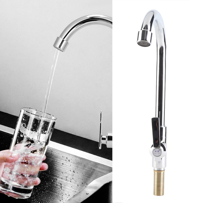 G1/2 Household Faucet Cold Water Basin Tap with Single Hole