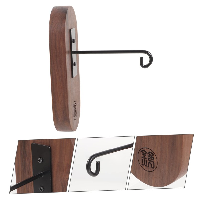CORHAD Hanging Wind Chime Bracket Wooden Wall Mount Easy Install