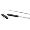 triangle Barbecue Tweezers with Black Silicone Tips - 30 cm