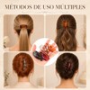 8PCS Pasadores Mujer,Mini Pinzas para el Cabello con Forma de