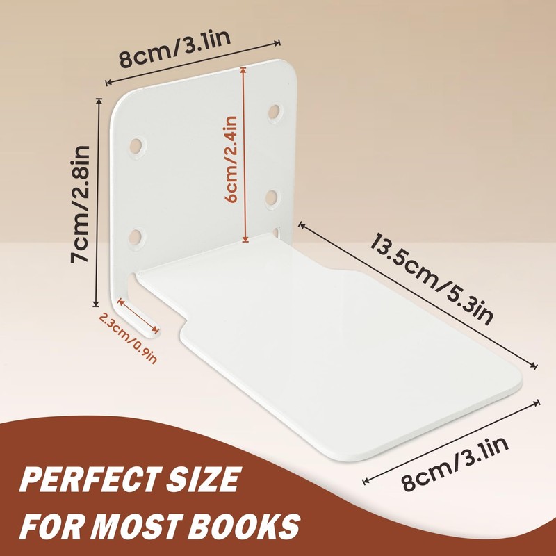 Moco Moment Floating Bookshelf Wall Mounted Bookshelf Invisible Bookshelves Metal