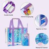 TotePrint Holographic PVC Stadium Carry Bag - Waterproof Event Bag