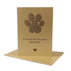 Condolence/Sympathy Card for Loss of a Dog - So sorry for the loss of your loyal friend