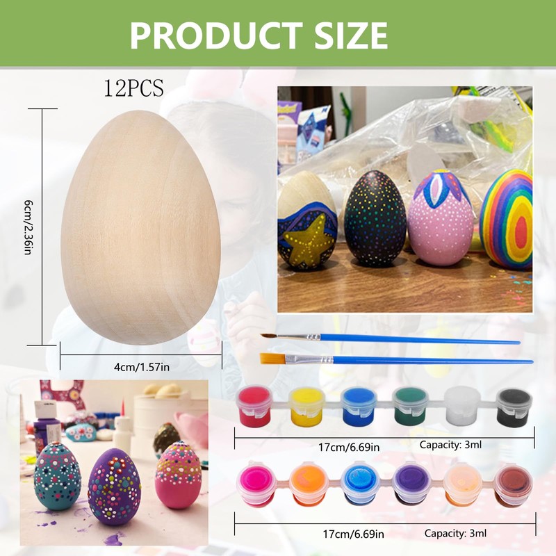 Egg Mazing Decorating Kit - Wooden Easter Eggs & Pysanky