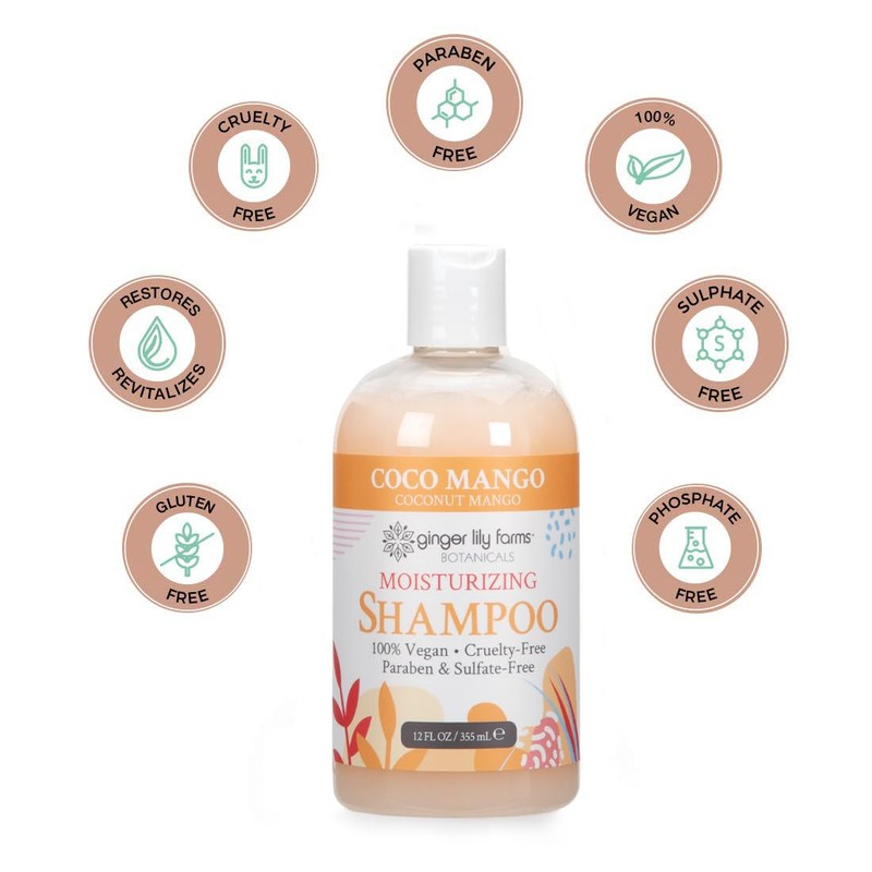 Ginger Lily Farms Botanicals Moisturizing Shampoo for All Hair Types,