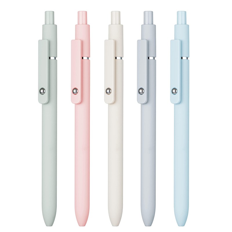 Lanxivi 5PCS Gel Pens Quick Dry Ink Pens Black Refill