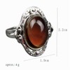 Prettyia Conjunto De Anillo De Collar De Piedras Preciosas Ovaladas,