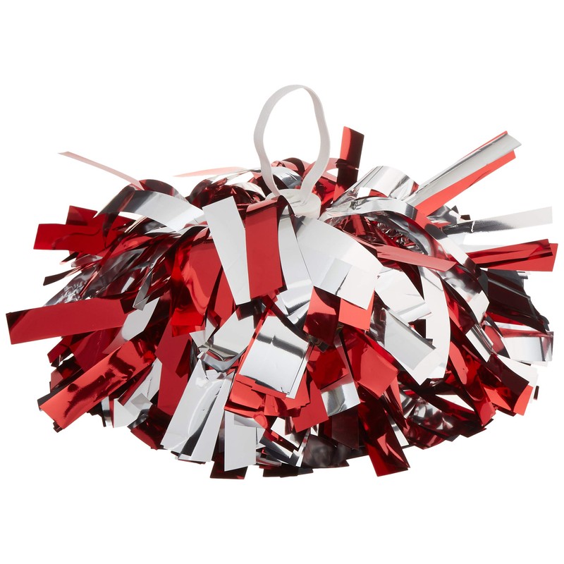 Danzcue Pack of 2 Cheerleading 6 Inches Metallic Pom Pom