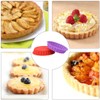 FUNBAKY Silicone Quiche Pan, Mini Pie Pan Non-stick Round Silicone