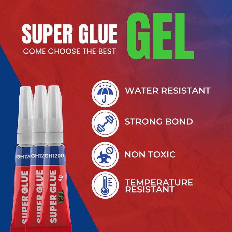 4Gx 8 Value Pack Gel Super Glue Gel Glue All