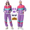 Antbutler 80s Tracksuit for Men Women Retro Hip Hop Windbreaker