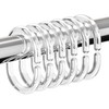 Resze 24 PCS Shower Curtain Rings, Plastic Clear Shower Curtain