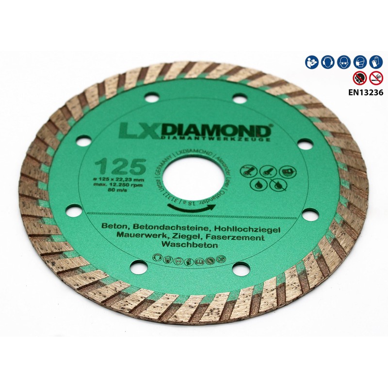 LXDIAMOND Diamond Cutting Disc 125 mm x 22.23 mm Diamond