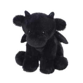 Apricot Lamb Black Dragon Plush Stuffed Animals for Kids, Soft Cute Plush Toys for Baby Girl and Boy, Fluffy Black Dragon Black 7.9 Inches