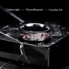 King Will Cross Ring for Men Black Plated Titanium Wedding