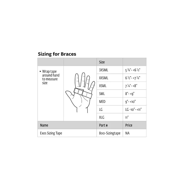 Exos, DJO Global Exos Wrist Brace, with BOA, Left, Size