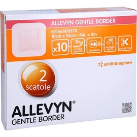 10 x 10cm Soft Foam Edge Dressing - 2 Packs of 10 - Total 20