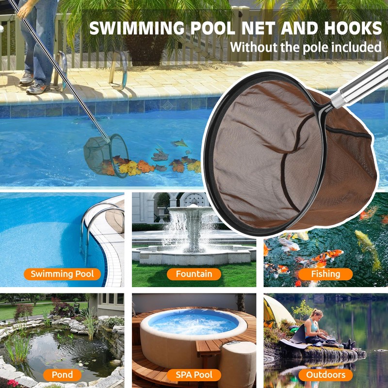 ORAPXI Pool Nets Swimming Pool Leaf Skimmer Nets, Fine Mesh