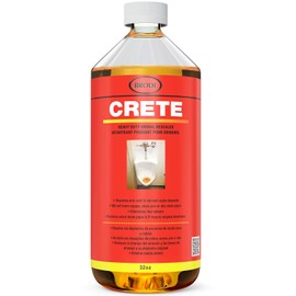 Brodi CRETE Urinal Drain Cleaner, Commercial Grade, Restores Pipes to Original Diameter, Urinal Descaler & Deodorizer, Safe for Pipes, No Harsh Fumes, Urine Salt Remover, 32 Fl Oz (Pack of 1)