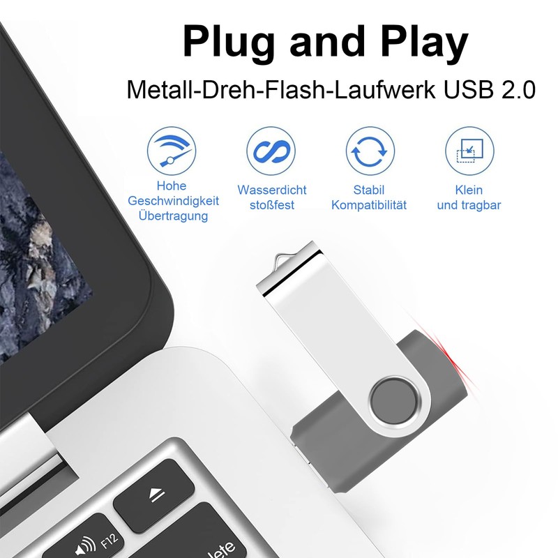 SRVR USB Stick 64 GB Pack of 3 Memory Stick