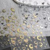 Gold and Silver Nail Art Sticker Decals Love Heart Moon