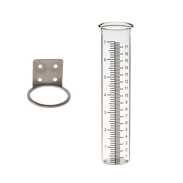 Mateda Mateda 7" Capacity Rain Gauge with Stainless Steel Mounting